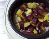 天然だしパックでつくる さつまいもご飯作り方5写真