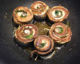 秋刀魚大葉巻きのトマトソース煮 野菜添え作り方9写真