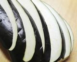 茄子の甜麺醤炒めde春巻き作り方4写真