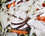 茄子の甜麺醤炒めde春巻き作り方6写真