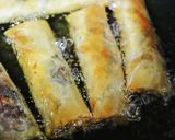 茄子の甜麺醤炒めde春巻き作り方11写真