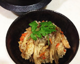 しっとり♪ささみとしめじの炊き込みご飯作り方5写真
