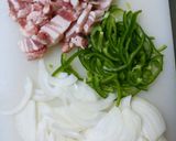 ガッツリ!ワイルド!カレー炒飯♡作り方1写真