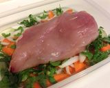 野菜スープとチキン香味焼き作り方1写真