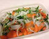 野菜スープとチキン香味焼き作り方2写真