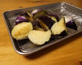 鶏の唐揚げと秋茄子のおろし添え作り方2写真
