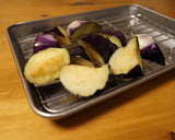 鶏の唐揚げと秋茄子のおろし添え作り方2写真