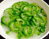 簡単！白だしで煮浸しゴーヤの卵とじ作り方2写真