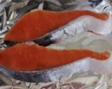 クリームチーズ乗せ、秋鮭のトースター焼き作り方1写真