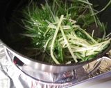 あぶら麩と水菜の炊いたん。簡単作り方1写真