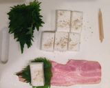 ハンペンのしそベーコン串作り方1写真