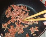 ♡茄子と挽き肉の味噌ﾏﾖ炒め♡作り方3写真
