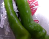 甘とうと豚肉のオイスターソース炒め作り方1写真
