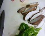 甘とうと豚肉のオイスターソース炒め作り方2写真