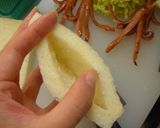 キャベツとウインナーのポケットサンド作り方2写真