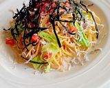 具だくさん明太子の醤油ﾊﾞﾀｰパスタ作り方5写真