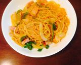 一人で食べるオムナポリタン作り方4写真