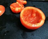 トマトと温泉たまごのチーズ焼き作り方1写真