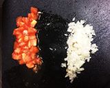 トマトと温泉たまごのチーズ焼き作り方2写真