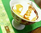 黒蜜☆100円フルーツ缶詰☆ヨーグルト♪作り方1写真