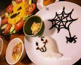 ハロウィーンに♪♪おばけごはん♡作り方1写真
