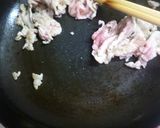 甘とうと豚肉のオイスターソース炒め作り方3写真
