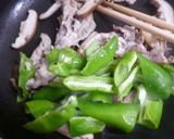甘とうと豚肉のオイスターソース炒め作り方5写真