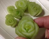 小松菜の芯でお花（笑）作り方1写真