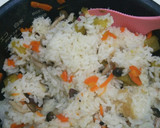 さつまいもとしめじの炊き込みご飯作り方8写真