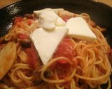 きのことモッツァレラのトマトソースパスタ作り方6写真