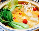 トマトソースと豆乳ＤＥ～餃子鍋　作り方12写真