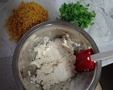 とうもろこしと小松菜の白和え作り方3写真