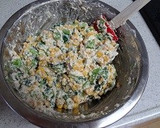 とうもろこしと小松菜の白和え作り方4写真