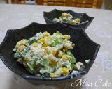 とうもろこしと小松菜の白和え作り方5写真