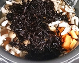 妊娠中に＊ひじき炊き込みごはん作り方4写真