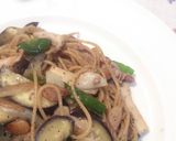♪具だくさん黒ごまパスタ♪作り方6写真