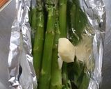 簡単♪アスパラのバターホイル蒸し作り方3写真