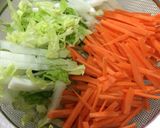 千切り野菜の鍋作り方1写真
