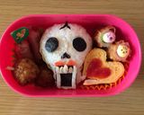 妖怪ウォッチ しゃれこ婦人 キャラ弁♪作り方3写真