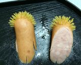 髪の生えたソーセー人②♡♡カップル♡♡作り方2写真