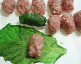 トマト味★挽肉と米のサンチュ包みドルマ風作り方2写真