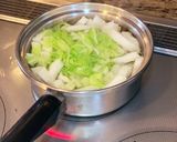 甘くて美味しい★簡単白菜のお味噌汁作り方2写真