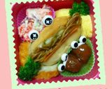 可愛いミニパン弁当 ﻌﻌﻌ♥作り方3写真