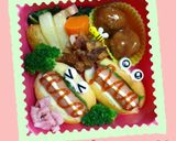 可愛いミニパン弁当 ﻌﻌﻌ♥作り方5写真