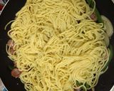バジルソーセージのソース焼きそば作り方4写真