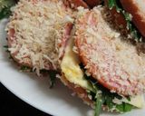 絶品!あらびきステーキinチーズ大葉♡作り方1写真