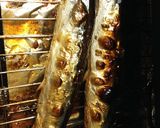 大根おろし ねこ ☆ 猫 アート 秋刀魚作り方3写真
