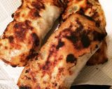 餃子の余り餡 大葉で爽やかリメイク春巻き作り方4写真