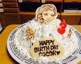 エルサ❁誕生日のキャラチョコプレート♪作り方9写真