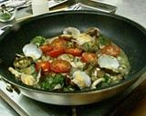 アサリときのこのゆず胡椒風味パスタ作り方4写真
